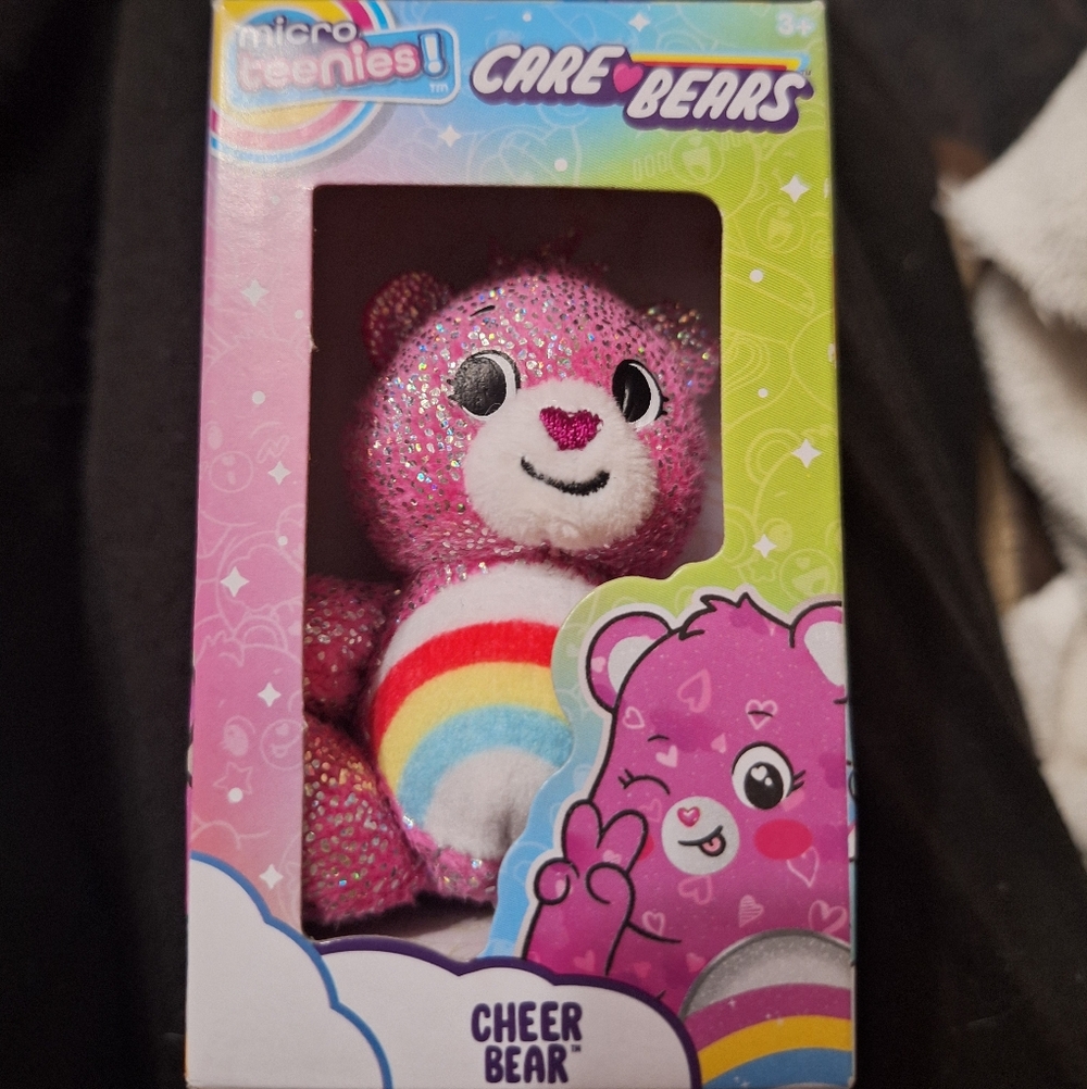 Care Bears Sparkly Pink Plush with Rainbow